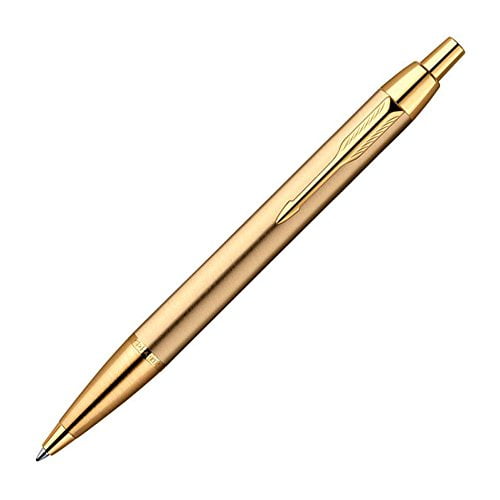 Parker Classic Gold GT Ball Point Pen Gold Trim Fine Quink Blue Refill New Nib 